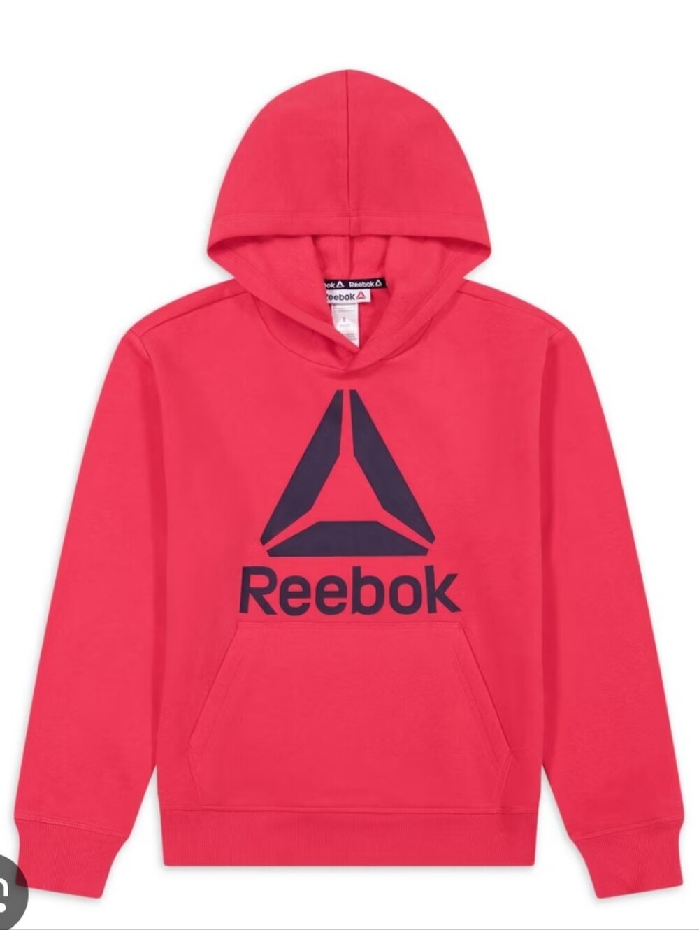 @Reebok Boys Neon Red Delta Hoodie Size 10/12